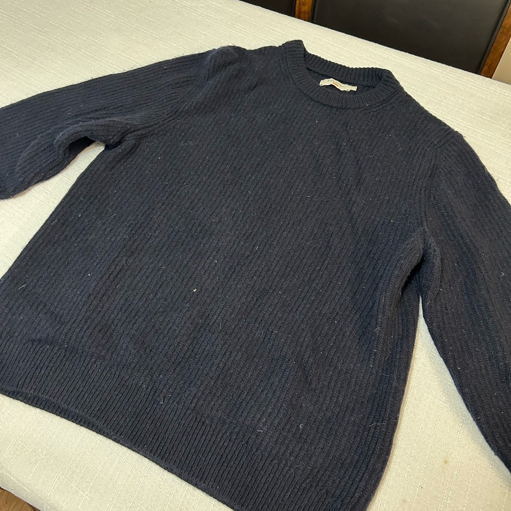 Nudie Jeans Co Navy Blue Sweater